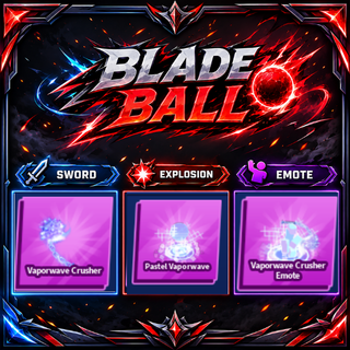 [ Limited Set ] Vaporwave Crusher + Explosion + Emote | FAST DELIVERY✅
