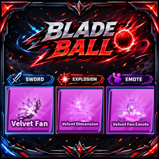 [ Limited Set ] Velvet Fan + Explosion + Emote | FAST DELIVERY✅