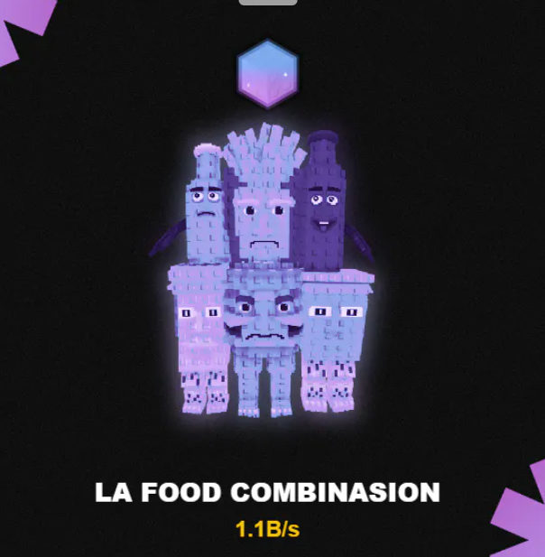 Crystal La Food Combinasion 1B/s - Very Rare Mutation ! Only 7 Exist!