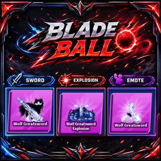 [ Limited Set ] Wolf Greatsword + Explosion + Emote | FAST DELIVERY✅