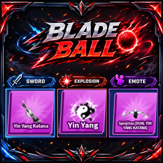 [ Limited Set ] Yin Yang Katana + Explosion + Emote | FAST DELIVERY✅