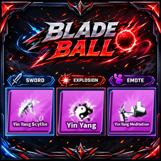[ Limited Set ] Yin Yang Scythe + Explosion + Emote | FAST DELIVERY✅