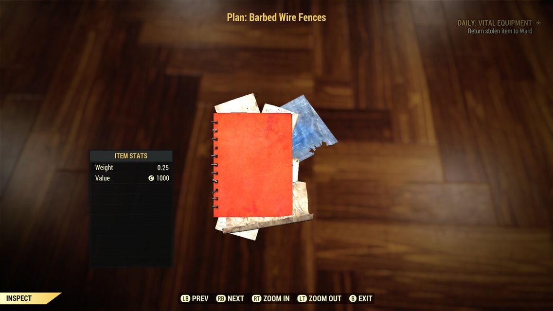 [ Xbox ] Plan: Barbed Wire Fences (instant delivery)
