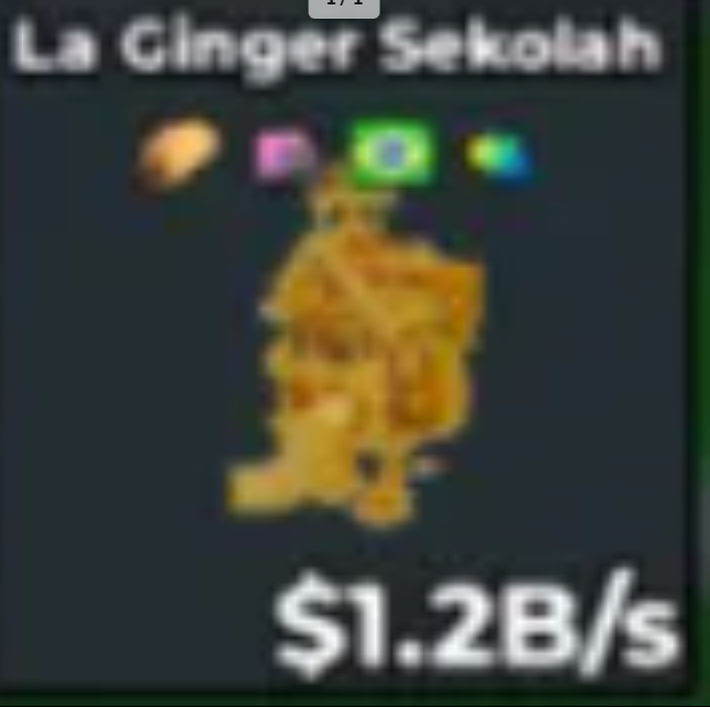 GOLD LA GINGER SEKOLAH 1.2B/s