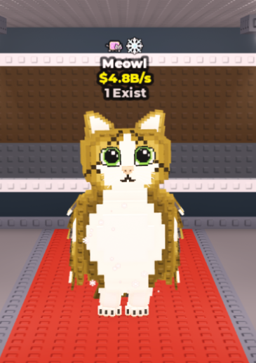 [ OG ] Meowl With Snowy , Nyan Trait 4.8B/Sec ( 1 Exist ) | Ready Unit✅ | INSTANT DELIVERY✅