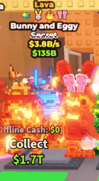 Lava Bunny and Eggy