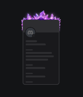 Crystals ( any color ) Profile Frame🔥Cheap Decoration $4.99