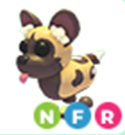 NFR African Wild Dog (Fast Delivery)- Adopt Me