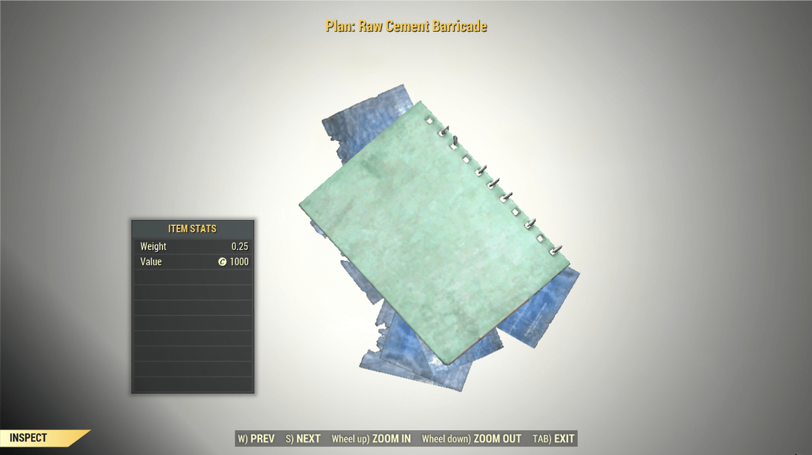 [ PC ] Plan: Raw Cement Barricade (instant delivery)