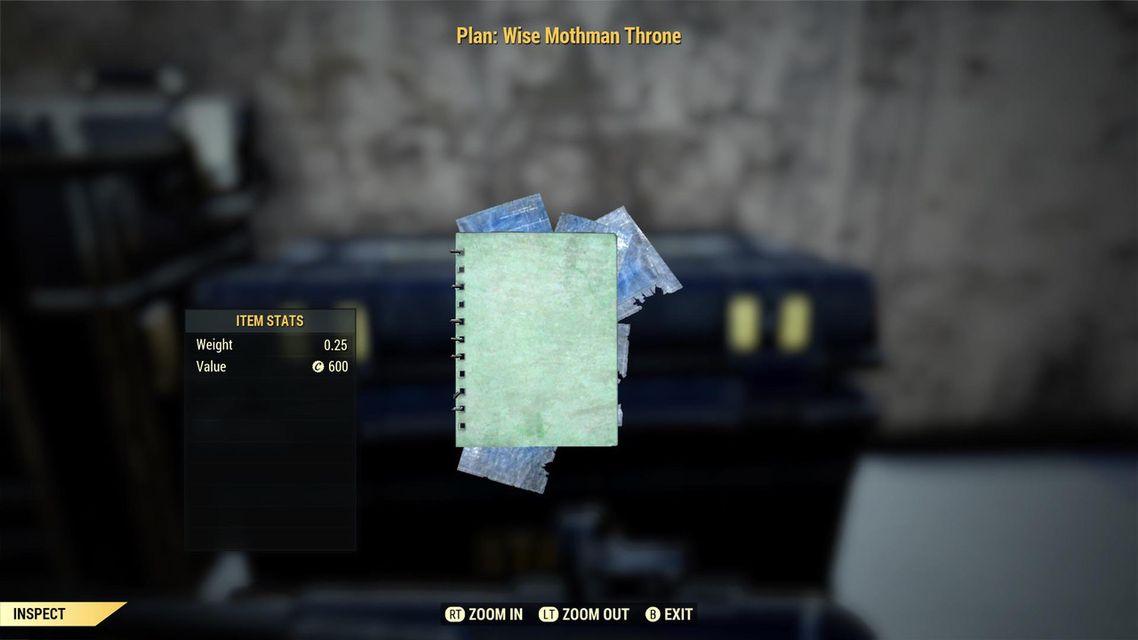 [ Xbox ] Plan: Wise Mothman Throne (instant delivery)
