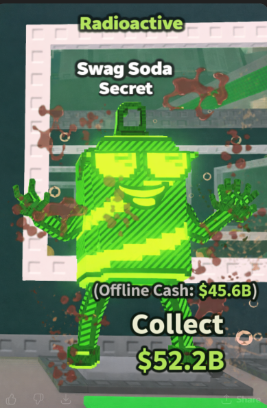 RADIOACTIVE SWAG SODA - STEAL A BRAINROT / SAB