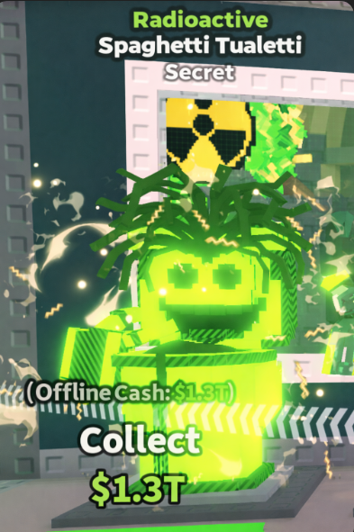 RADIOACTIVE SPAGHETTI TUALETTI - STEAL A BRAINROT / SAB