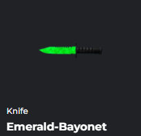 EMERALD BAYONET - DA HOOD / DAHOOD / DH