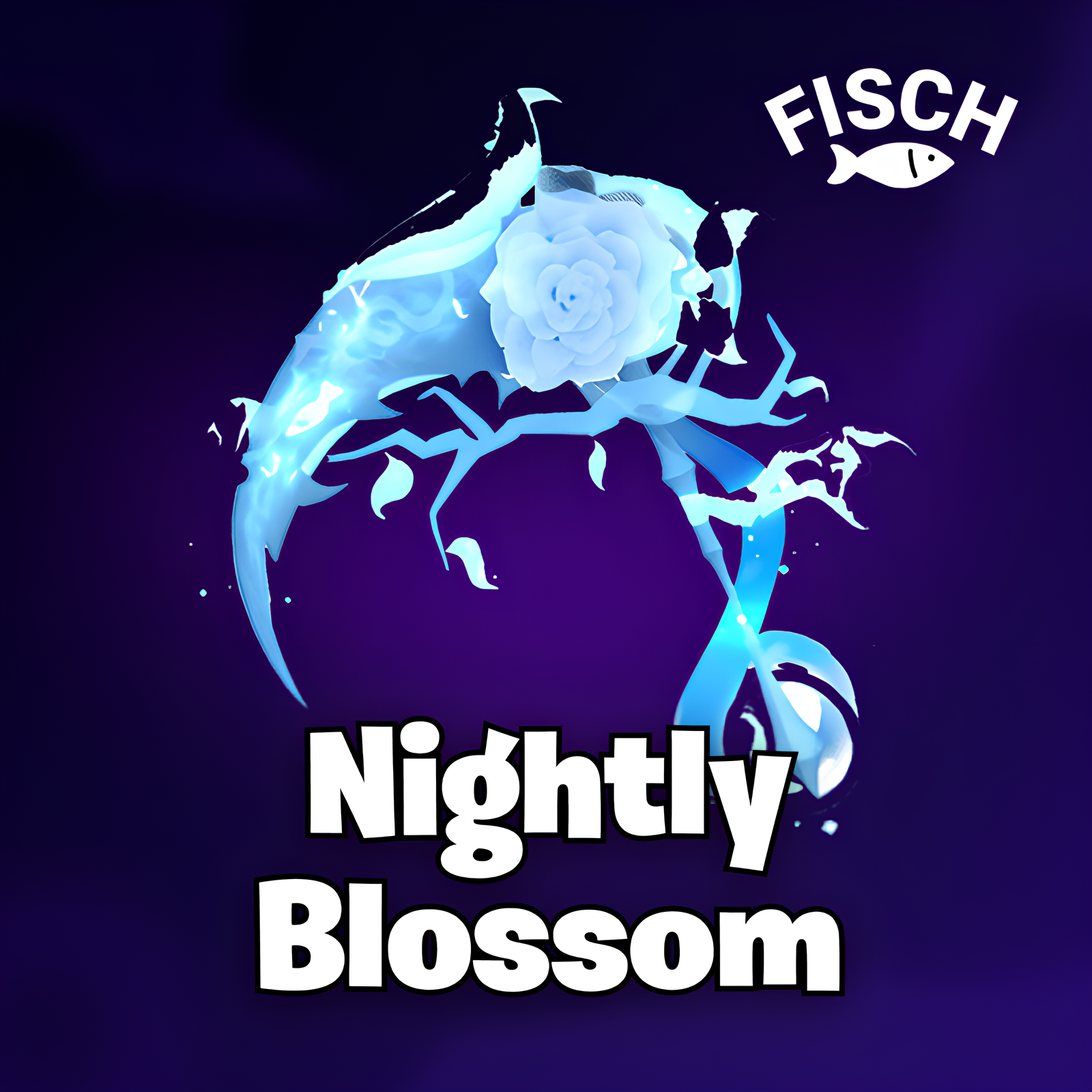 Nightly Blossom Rod Skin 🎣 Roblox Fisch - Cheap | Fast Delivery