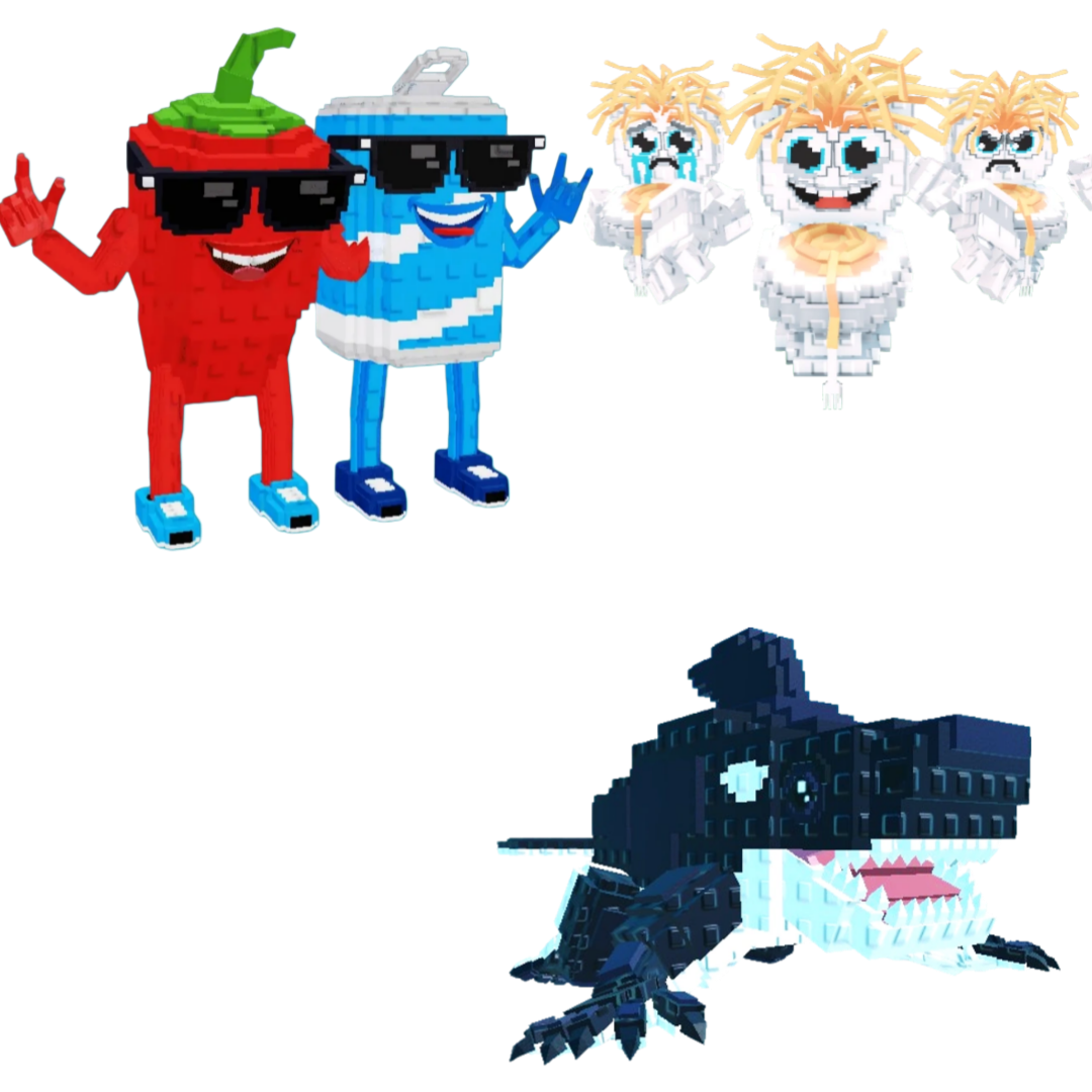 [BUNDLE] - 🏘️ 1x Swaggy Bros 🏘️ 1x Orcaledon 🏘️ 1x Los Spaghettis