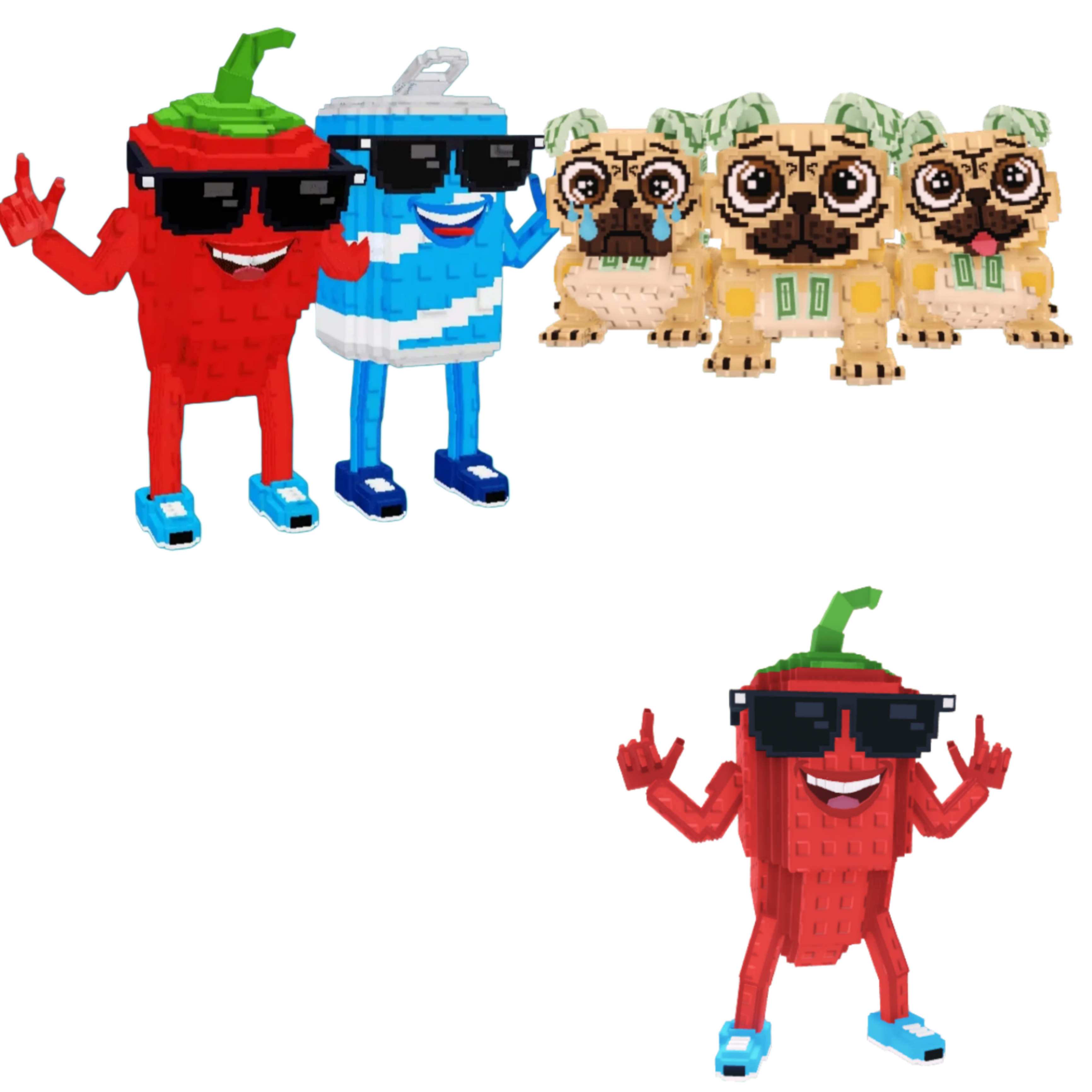[BUNDLE] - 🏦 1x Swaggy Bros 🏦 1x Los Puggies 🏦 1x Chillin Chil