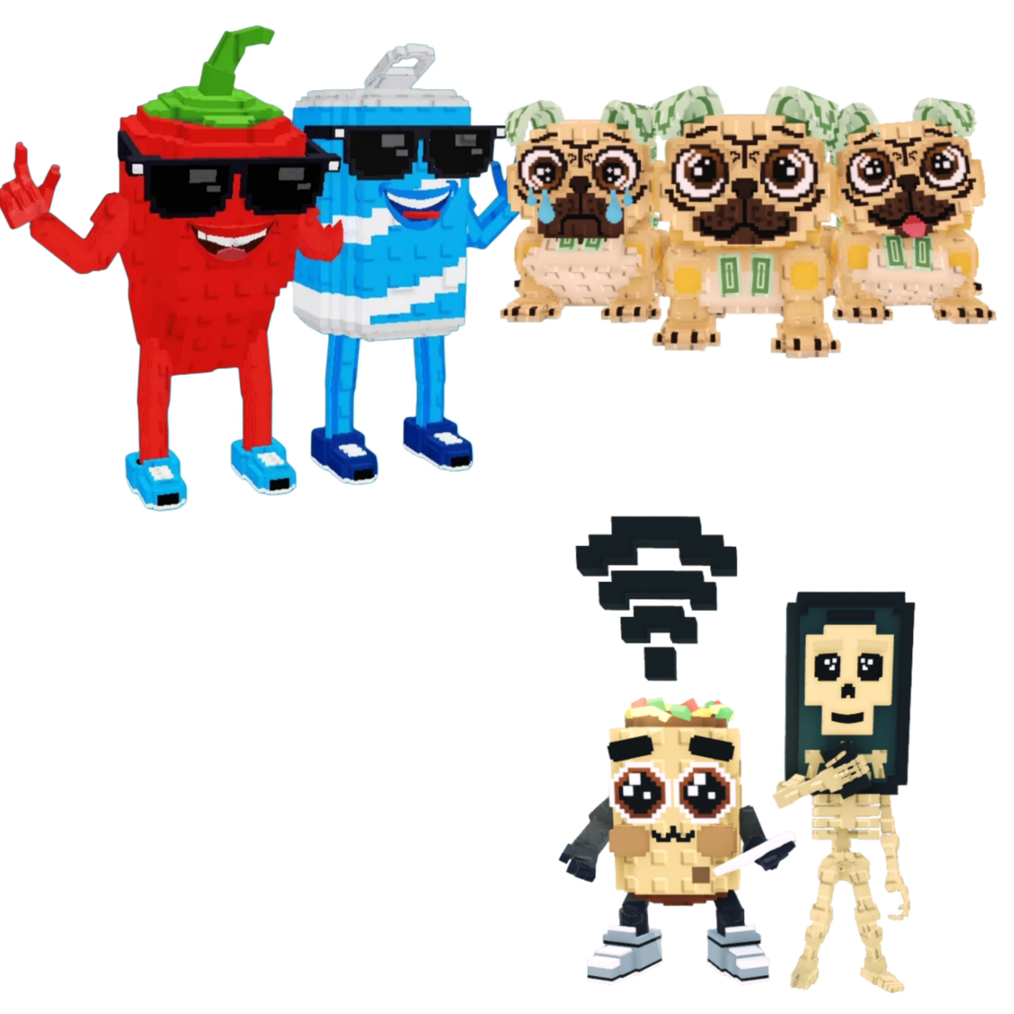 [BUNDLE] - 🏫 1x Swaggy Bros 🏫 1x Los Puggies 🏫 1x Los Mobilis