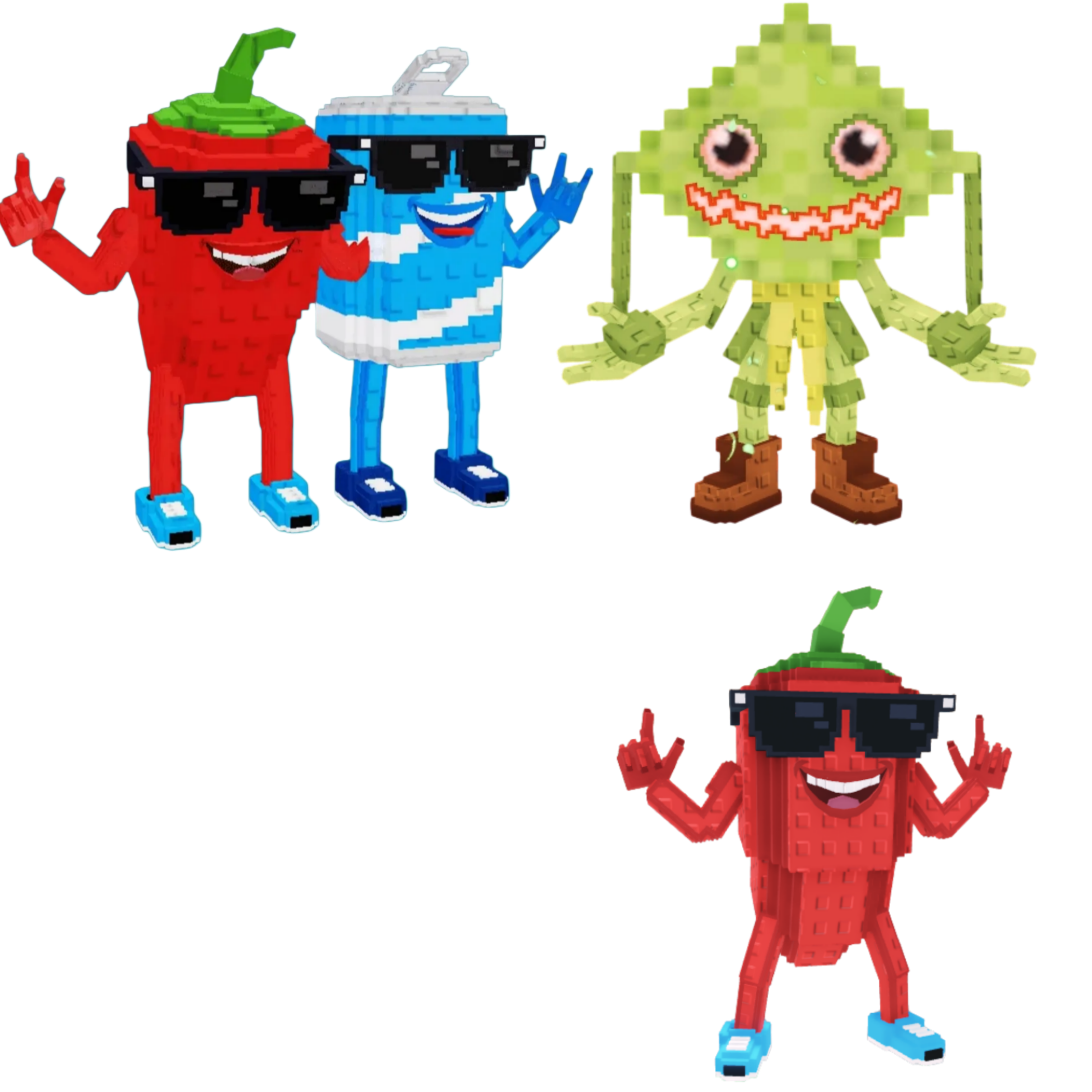 [BUNDLE] - 🏰 1x Swaggy Bros 🏰 1x Ketupat Kepat 🏰 1x Chillin Chil
