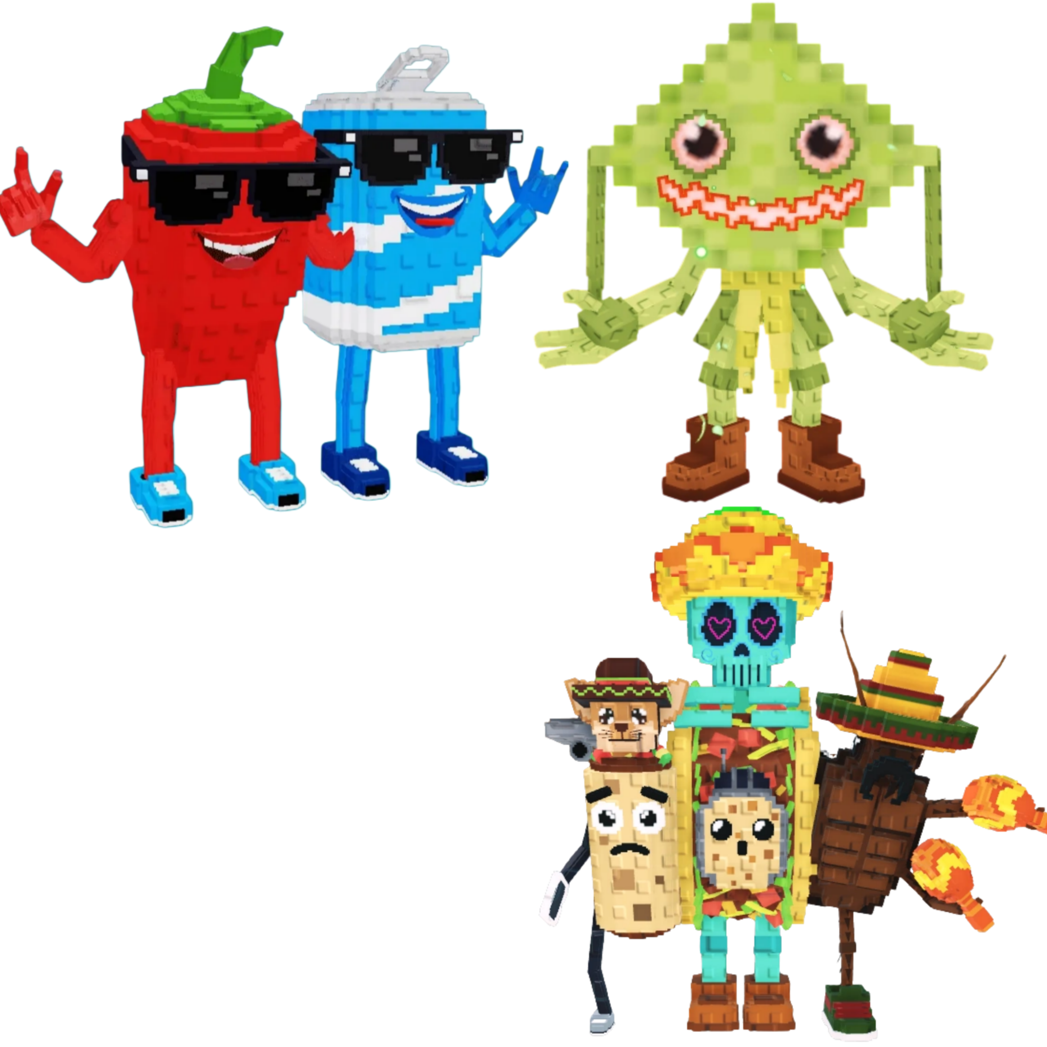 [BUNDLE] - 💒 1x Swaggy Bros 💒 1x Ketupat Kepat 💒 1x La Taco Combinasion
