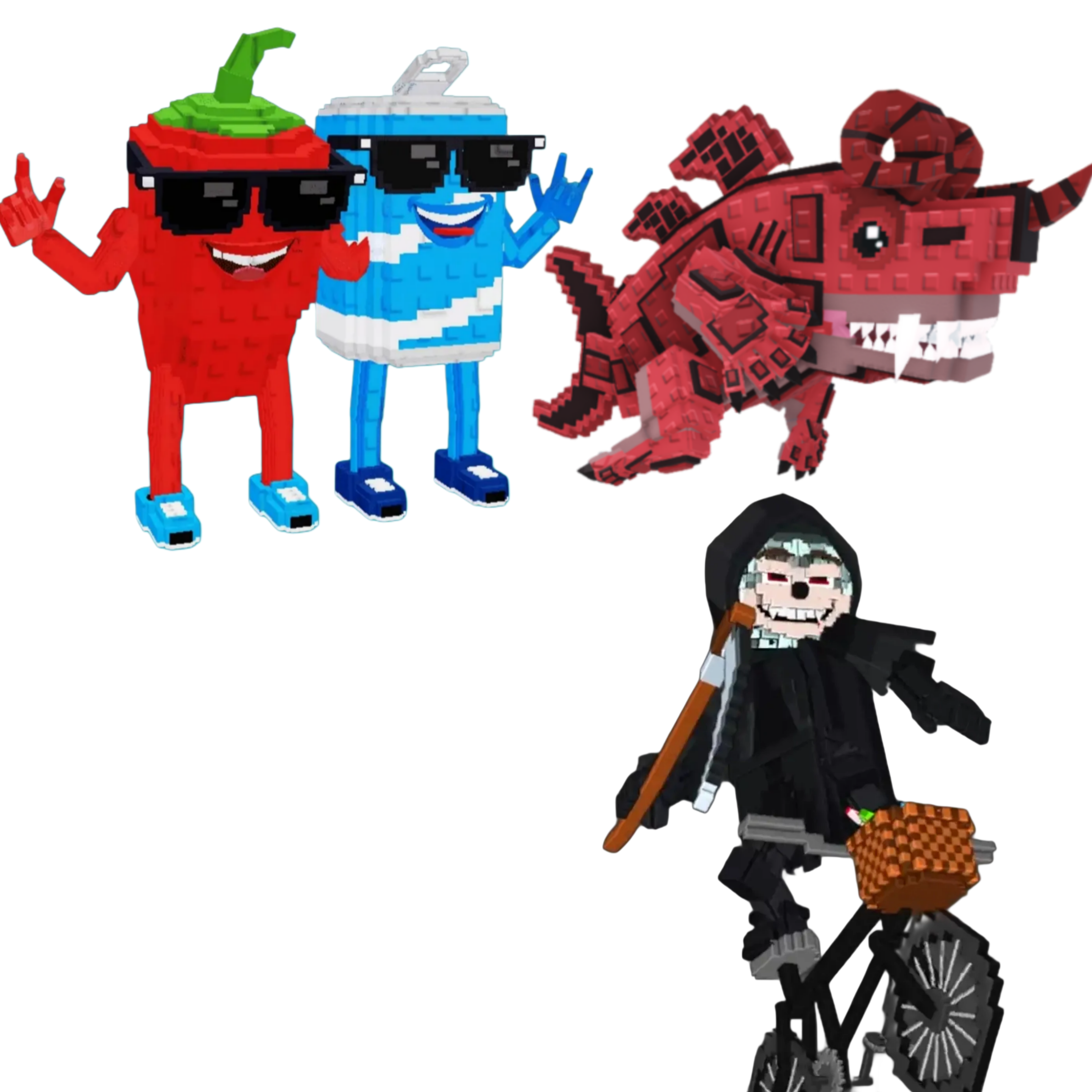 [BUNDLE] - ⛲ 1x Swaggy Bros ⛲ 1x Eviledon ⛲ 1x Mieteteira Bicicleteira