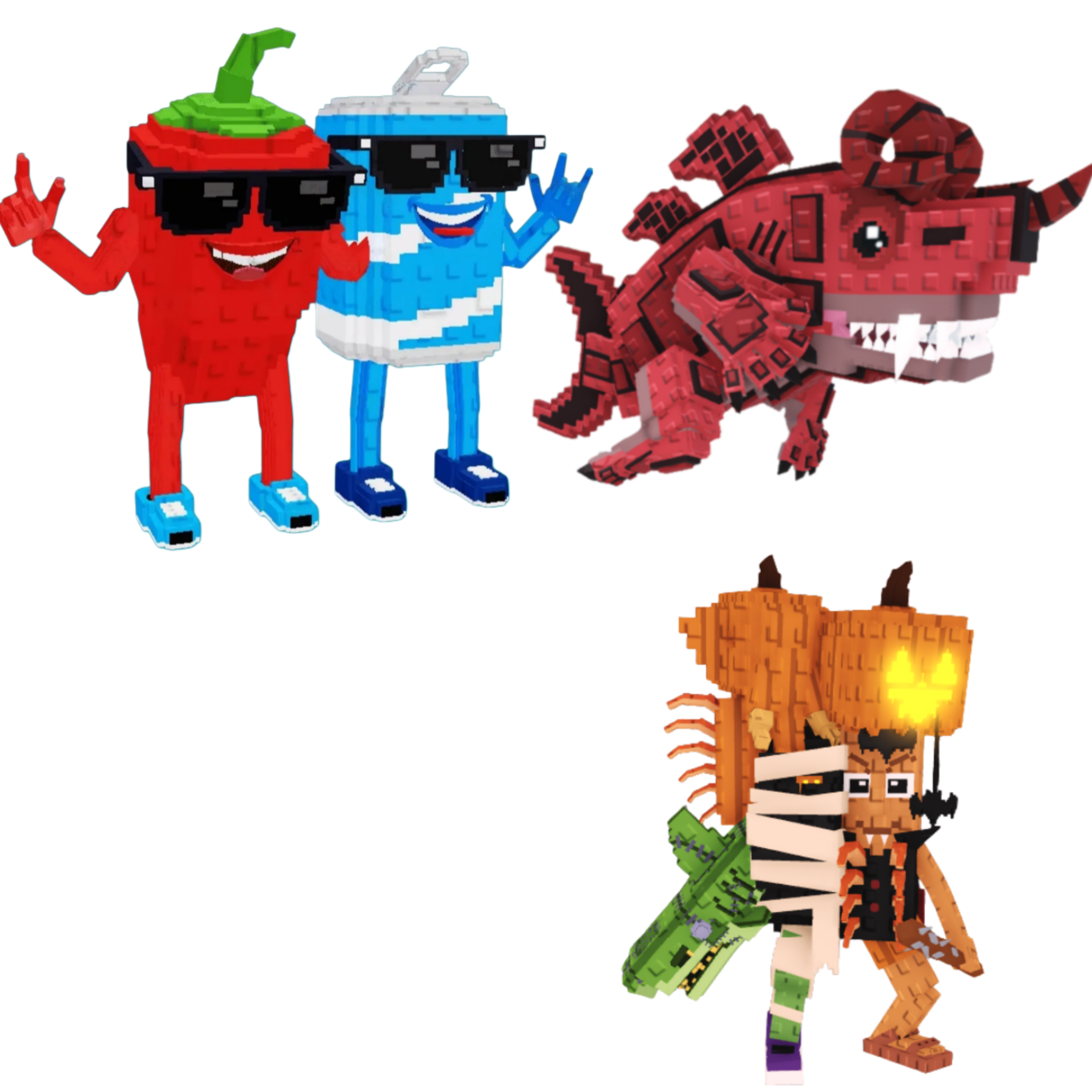 [BUNDLE] - 🌃 1x Swaggy Bros 🌃 1x Eviledon 🌃 1x La Spooky Grande