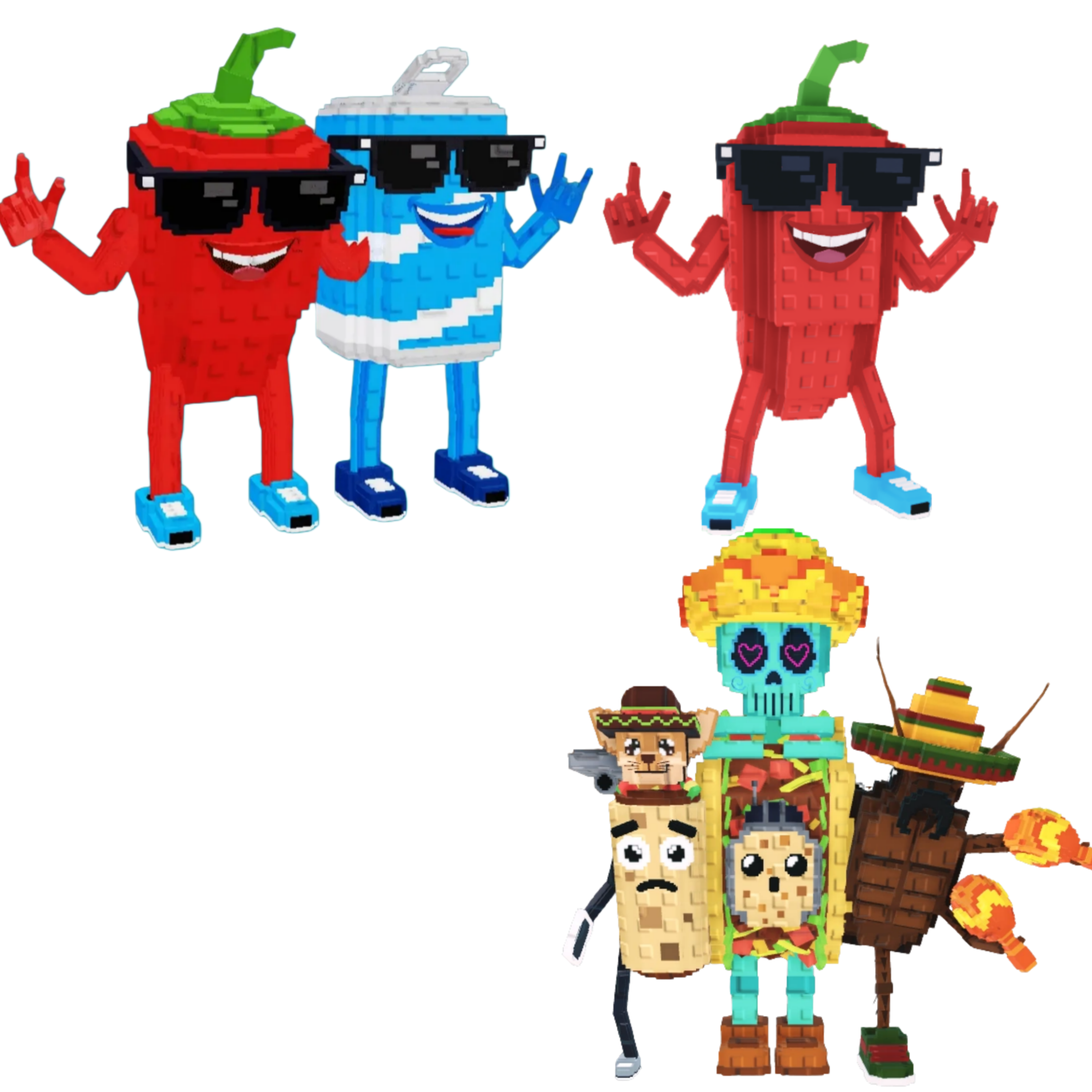 [BUNDLE] - 🏙️ 1x Swaggy Bros 🏙️ 1x La Taco Combinasion 🏙️ 1x Chillin Chil