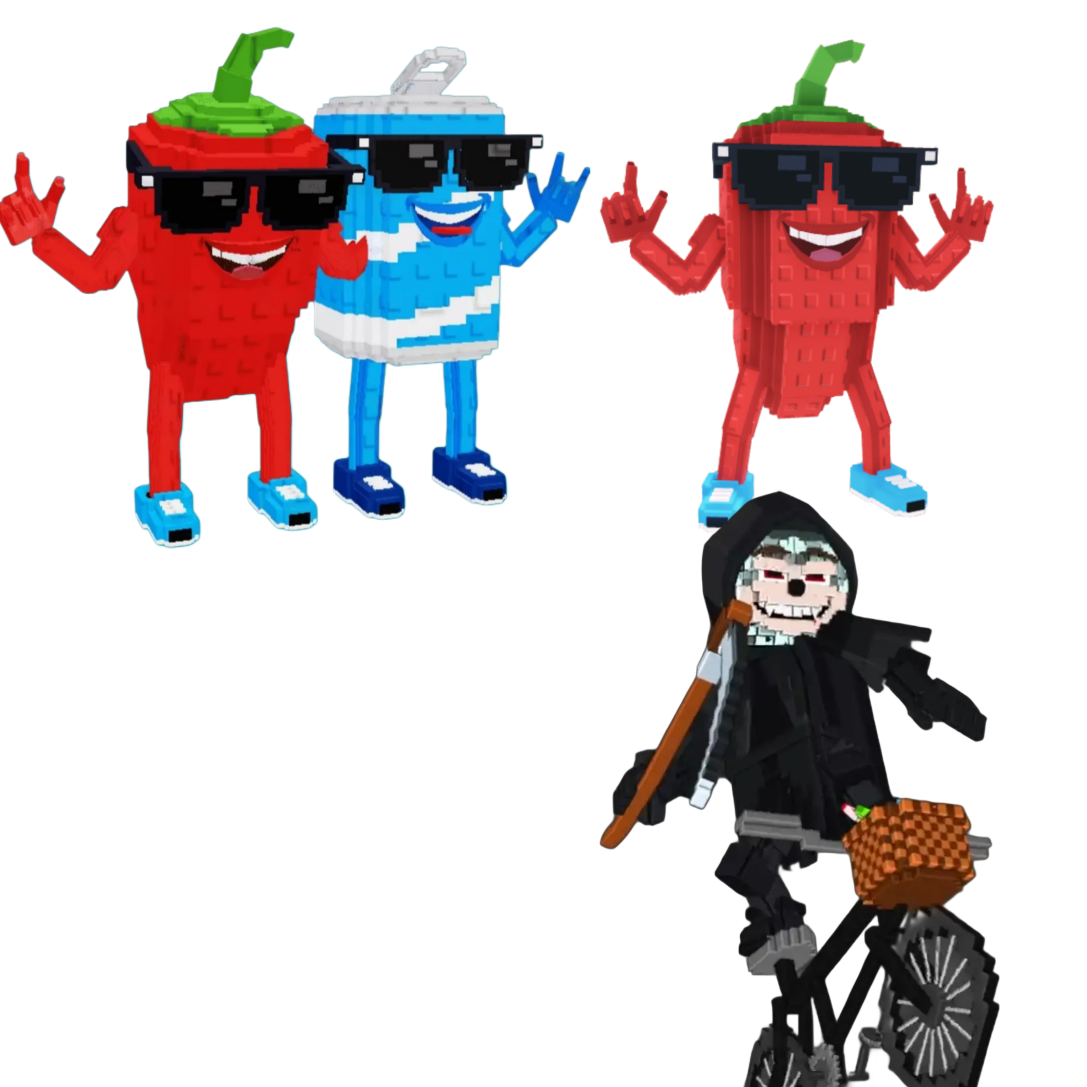 [BUNDLE] - 🌄 1x Swaggy Bros 🌄 1x Mieteteira Bicicleteira  🌄 1x Chillin Chil