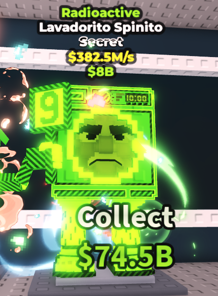 ☢️Radioactive Lavadorito Spinito > 392.5M/s > Steal a Brainrot☢️