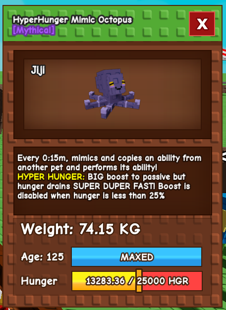 [READY✅] HYPERHUNGER MIMIC OCTOPUS 69Kg+ 15s No Toys | Huge Mimic | Titanic Mimic