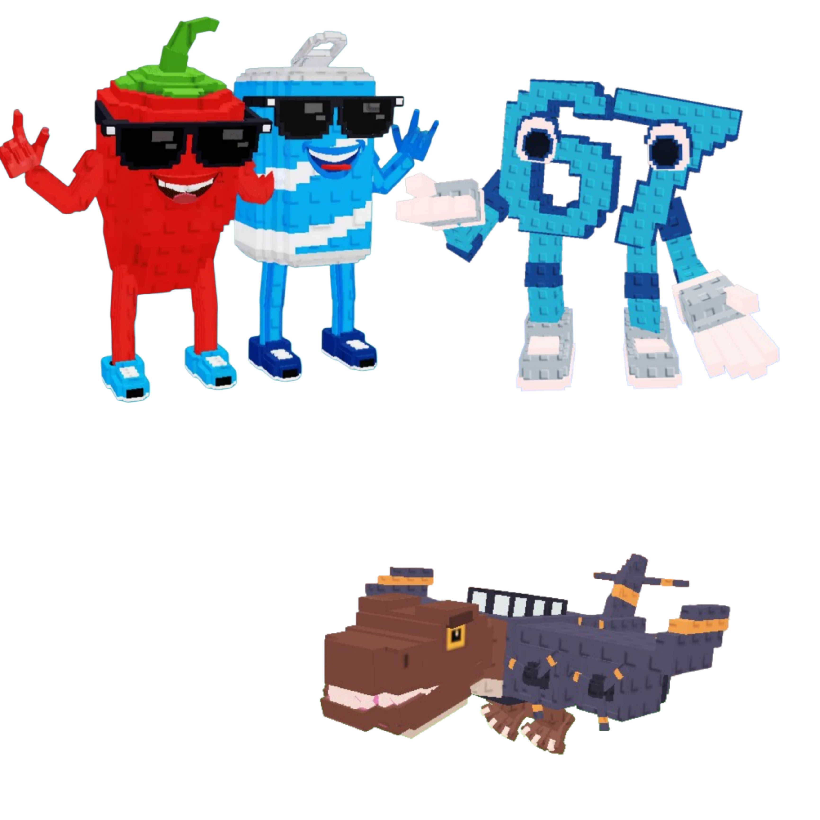 [BUNDLE] - 🚌 1x Swaggy Bros 🚌 1x 67 (six seven) 🚌 1x Nuclearo Dinossauro