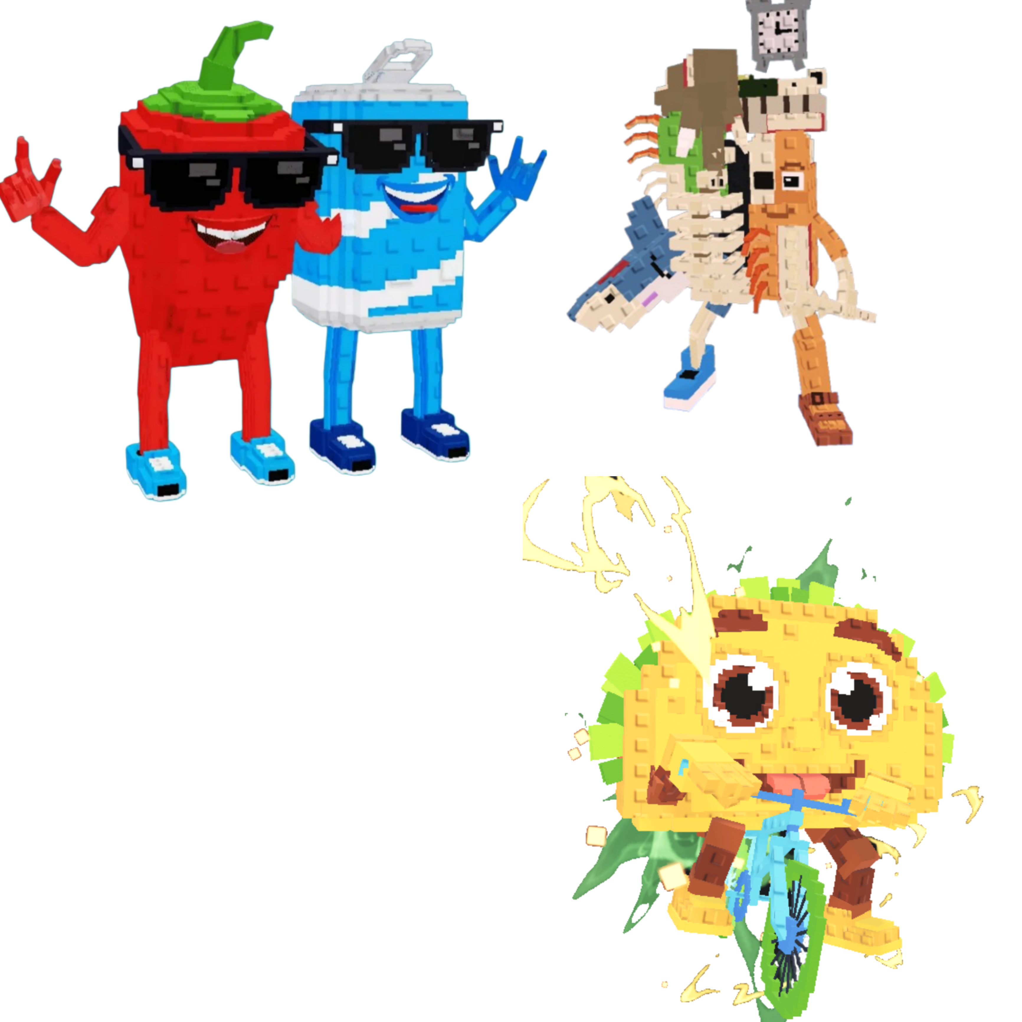 [BUNDLE] - 🚓 1x Swaggy Bros 🚓 1x Tacorita Bicicleta 🚓 1x La Extinct Grande