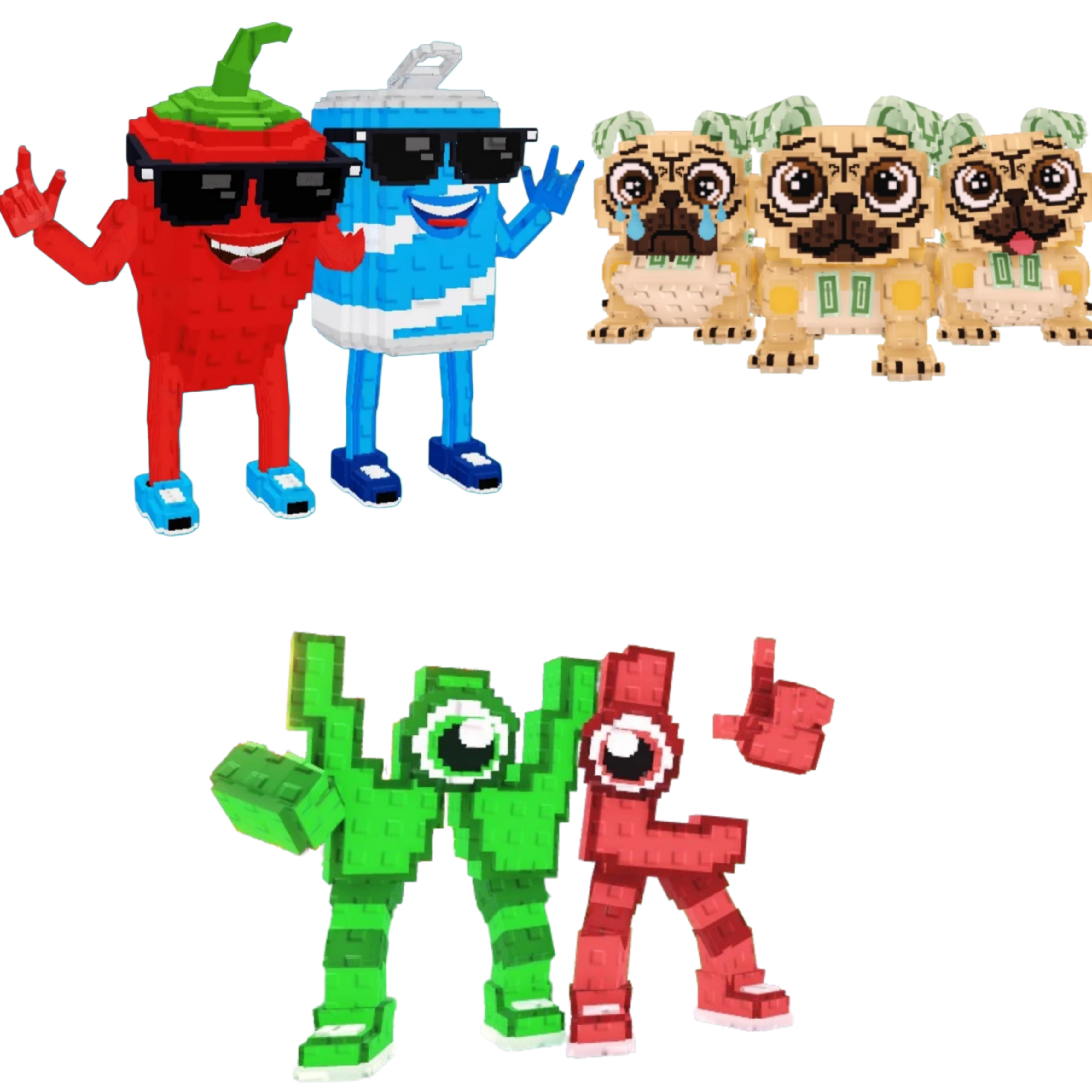 [BUNDLE] - 🚖 1x Swaggy Bros 🚖 1x Los Puggies 🚖 1x W or L (WorL)