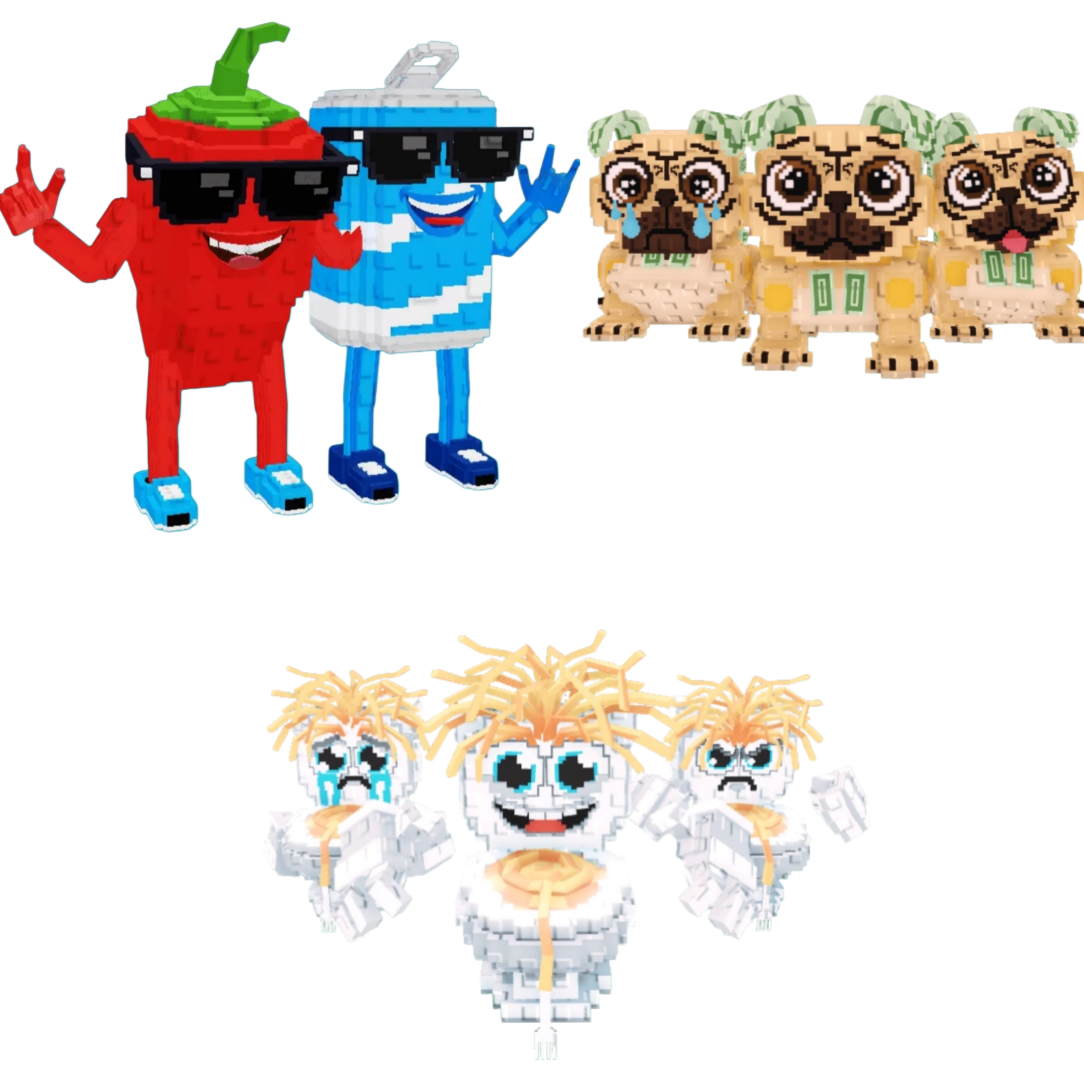 [BUNDLE] - 🚗 1x Swaggy Bros 🚗 1x Los Puggies 🚗 1x Los Spaghettis