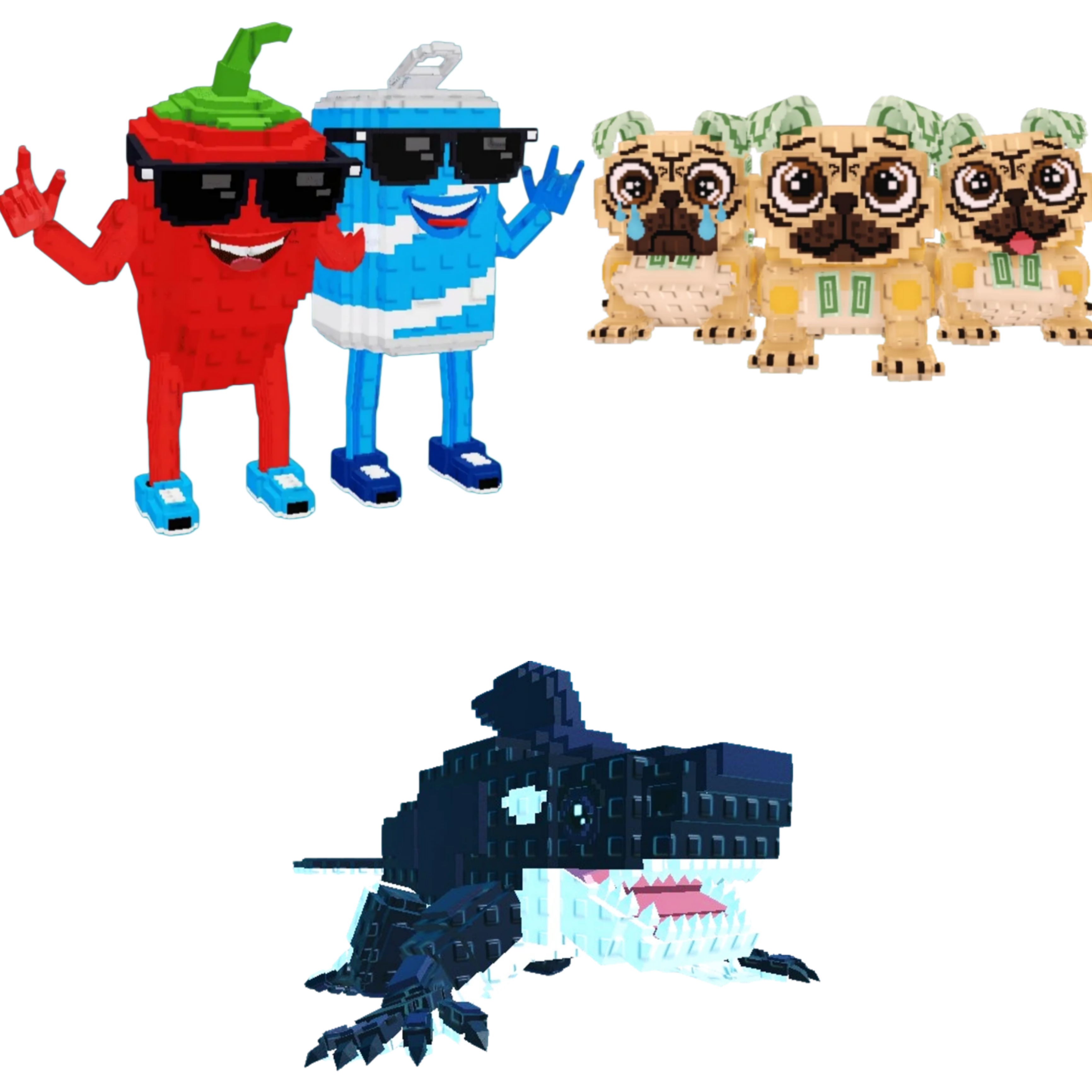 [BUNDLE] - 🚘 1x Swaggy Bros 🚘 1x Los Puggies 🚘 1x Orcaledon