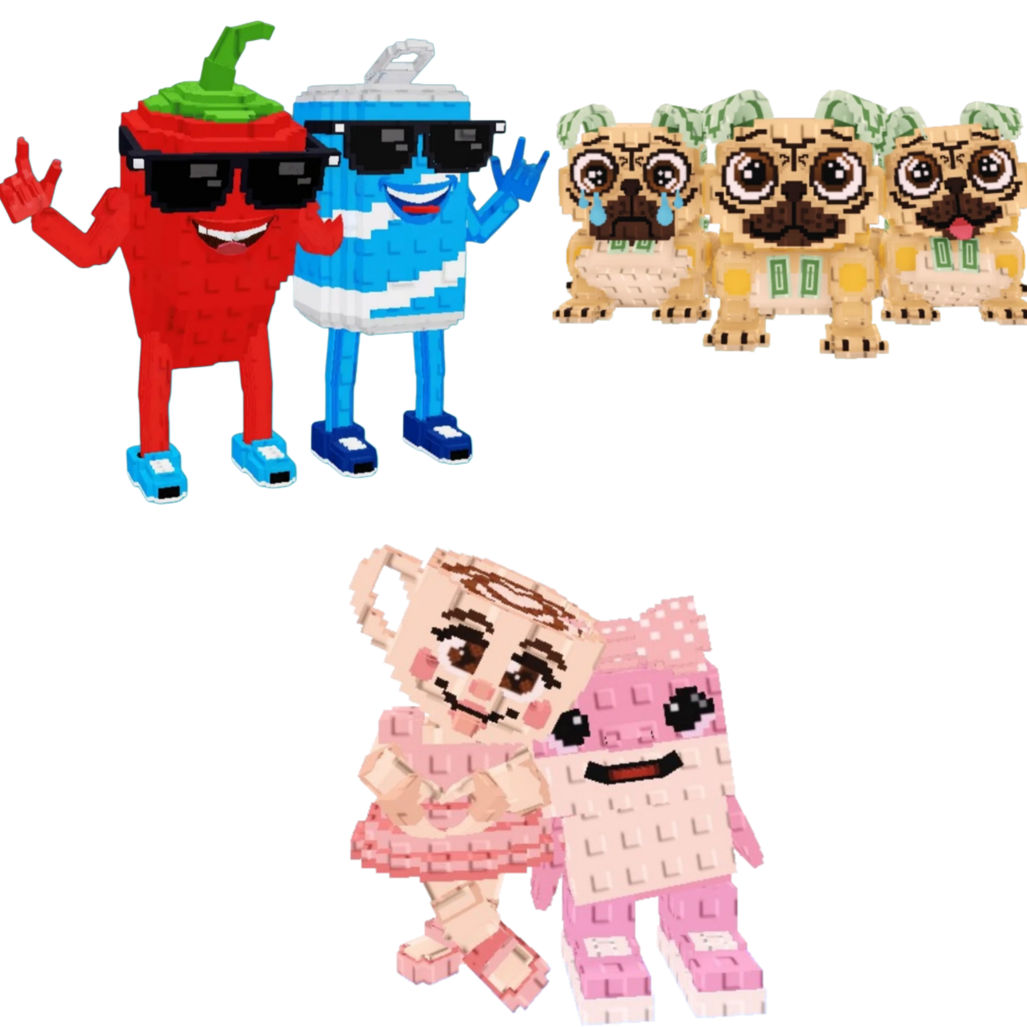 [BUNDLE] - 🚙 1x Swaggy Bros 🚙 1x Los Puggies 🚙 1x Las Sis