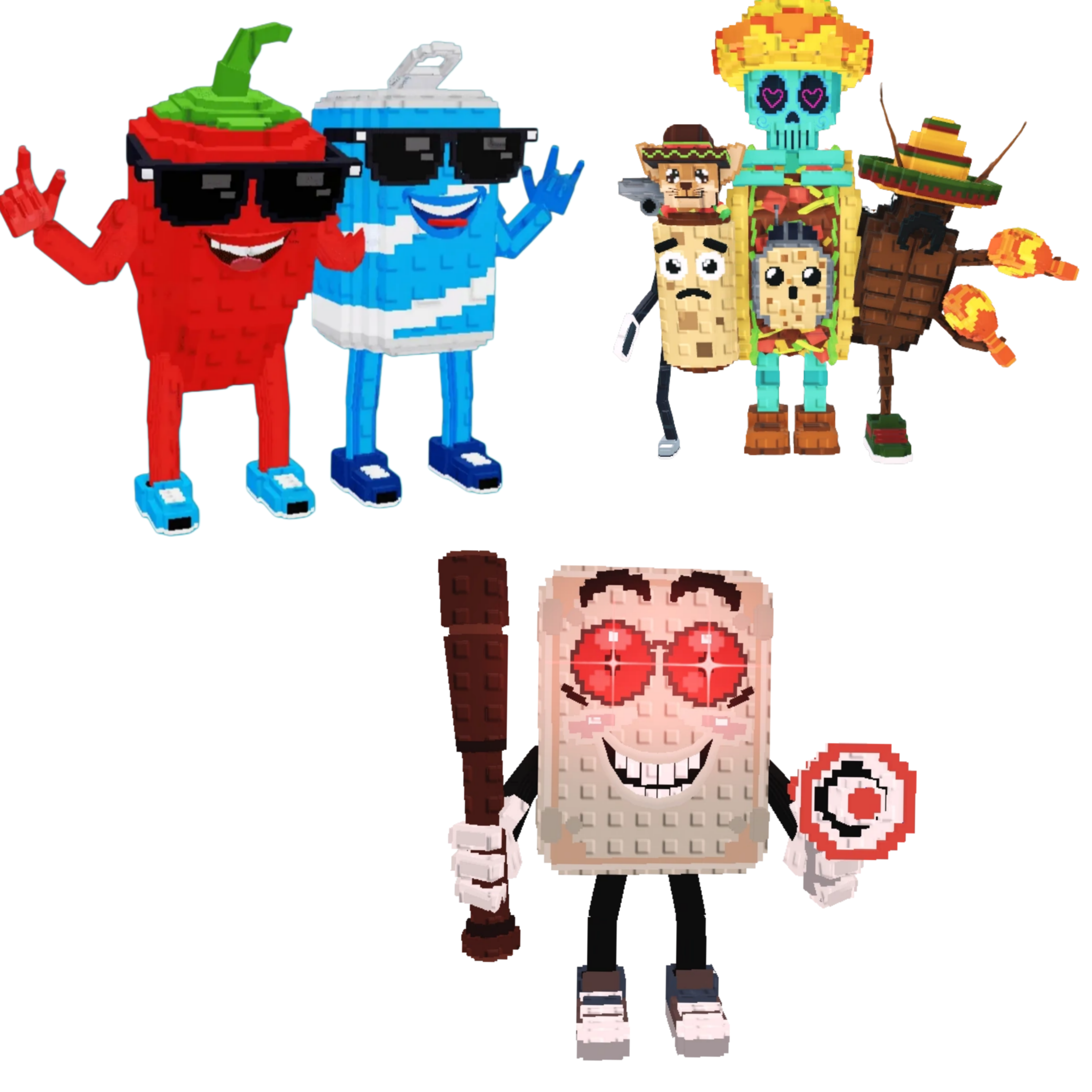 [BUNDLE] - 🛹 1x Swaggy Bros 🛹 1x La Taco Combinasion 🛹 1x Tang Tang Keletang
