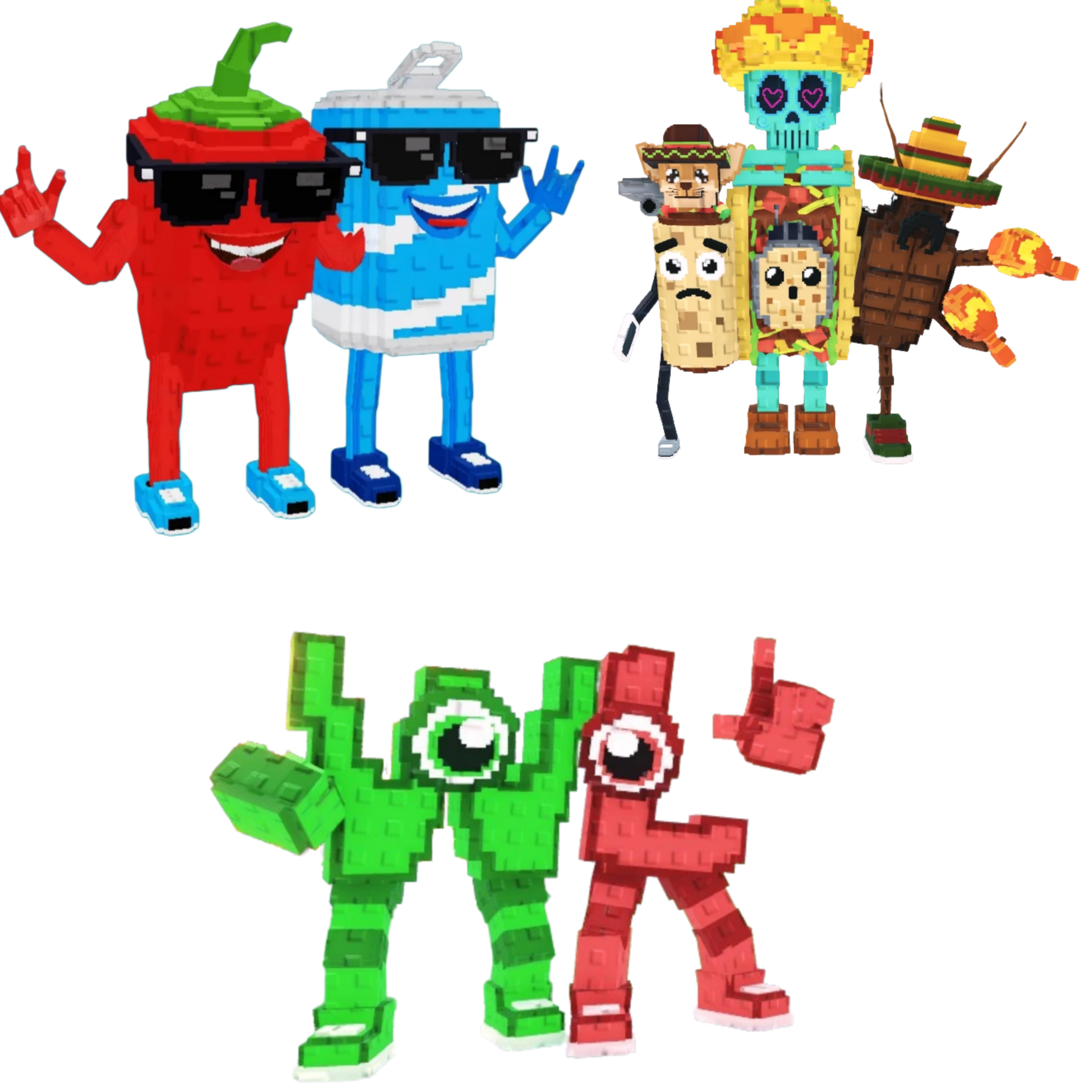 [BUNDLE] - 🛣️ 1x Swaggy Bros 🛣️ 1x La Taco Combinasion 🛣️ 1x W or L (WorL)