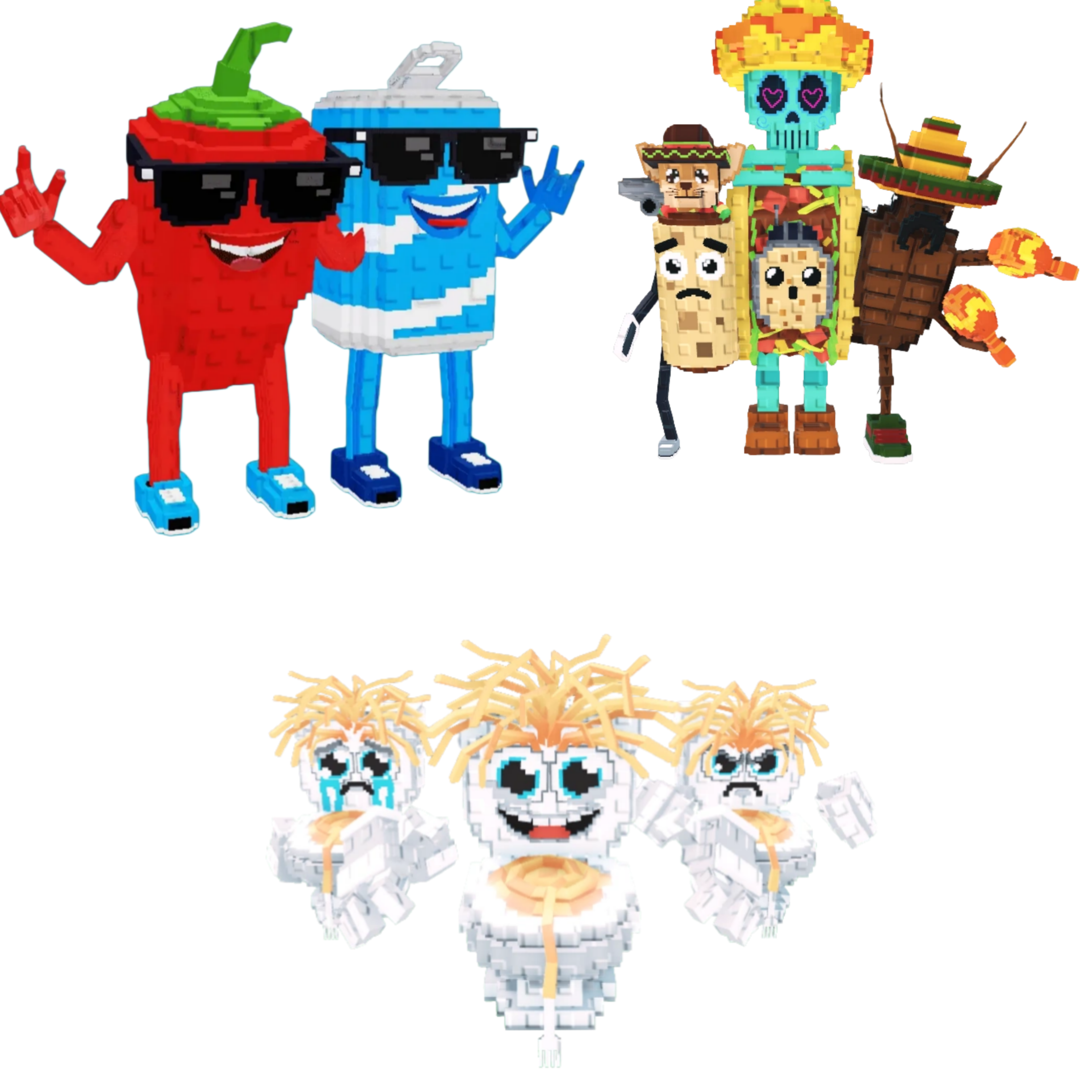 [BUNDLE] - 🛤️ 1x Swaggy Bros 🛤️ 1x La Taco Combinasion 🛤️ 1x Los Spaghettis