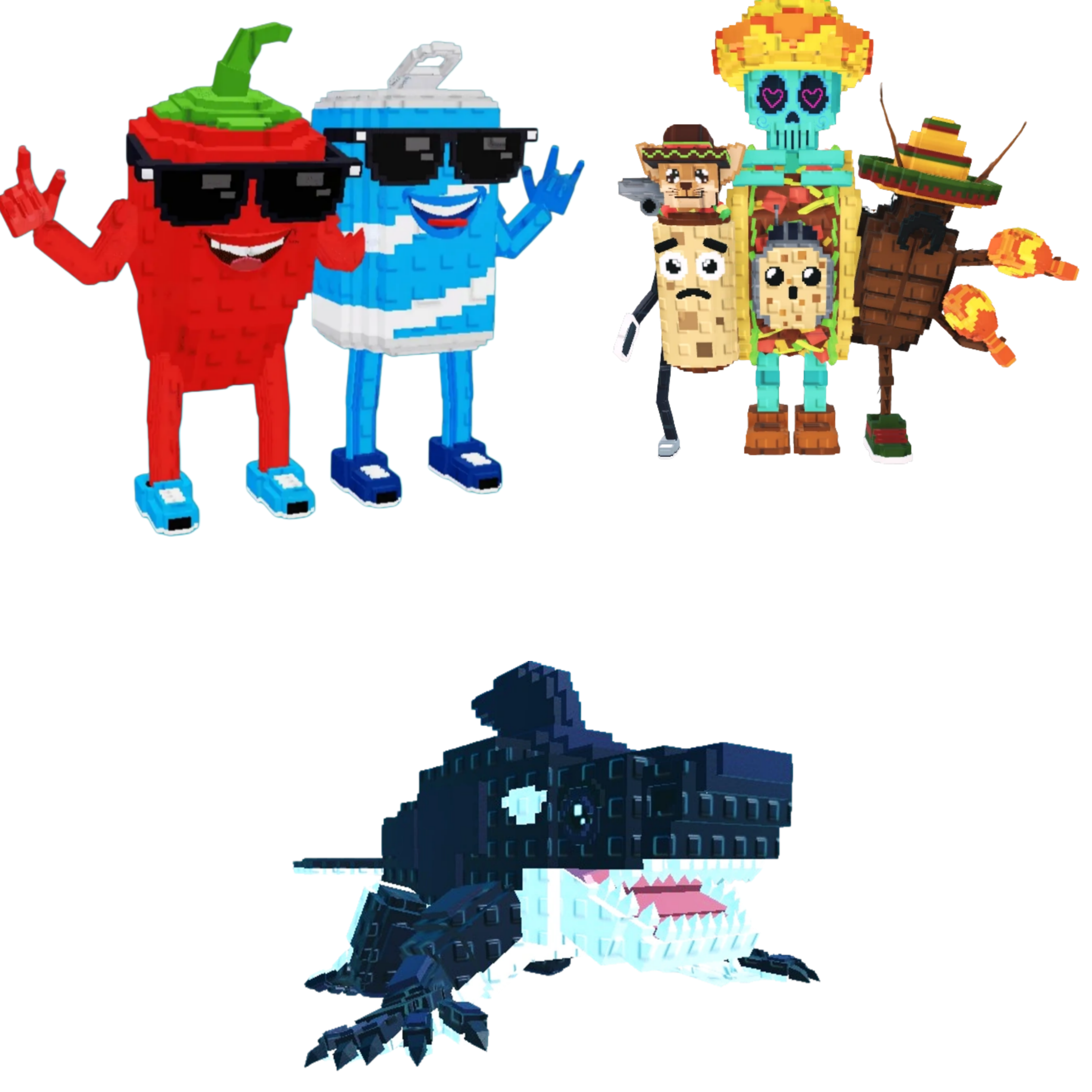[BUNDLE] - 🛢️ 1x Swaggy Bros 🛢️ 1x La Taco Combinasion 🛢️ 1x Orcaledon