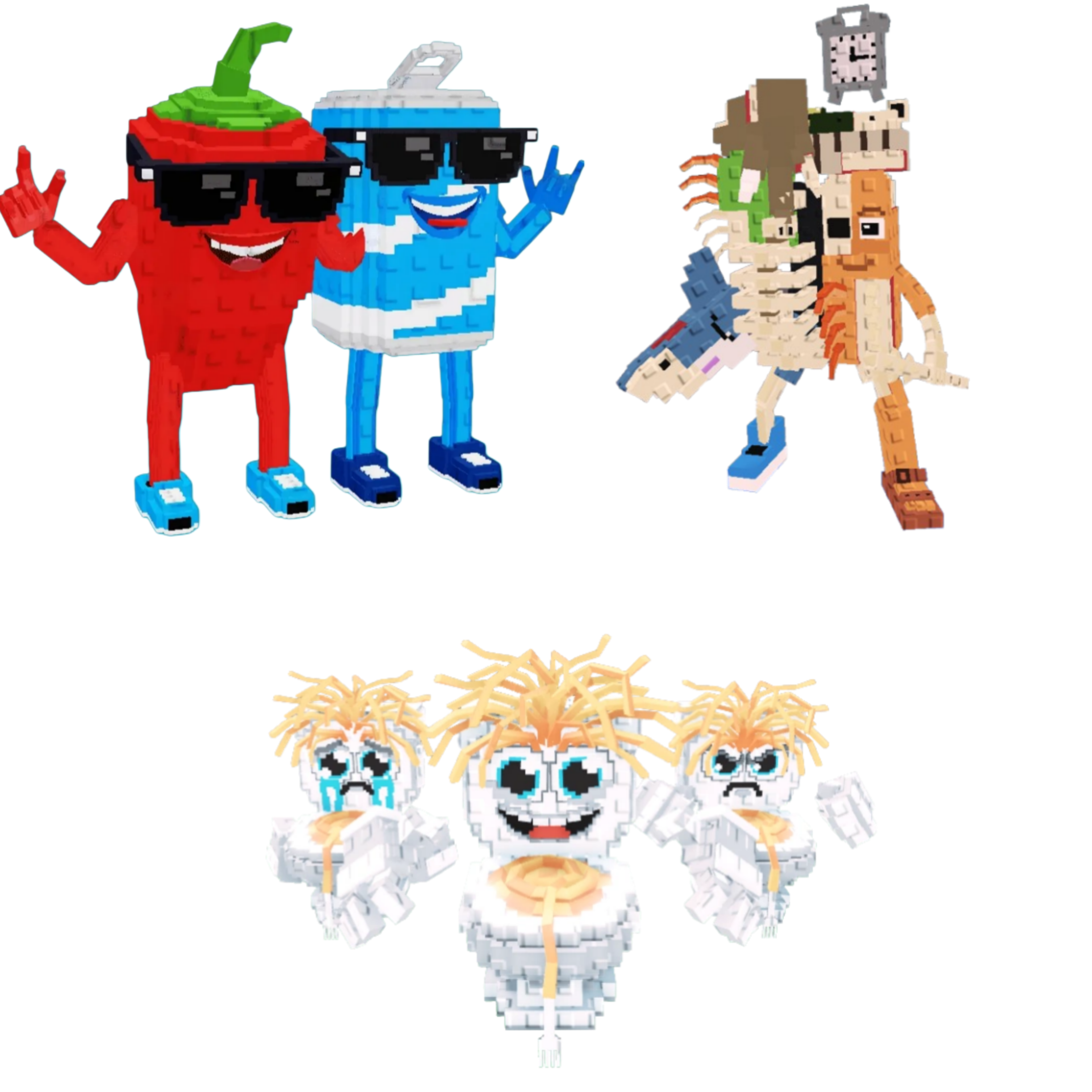 [BUNDLE] - 🚧 1x Swaggy Bros 🚧 1x La Extinct Grande 🚧 1x Los Spaghettis