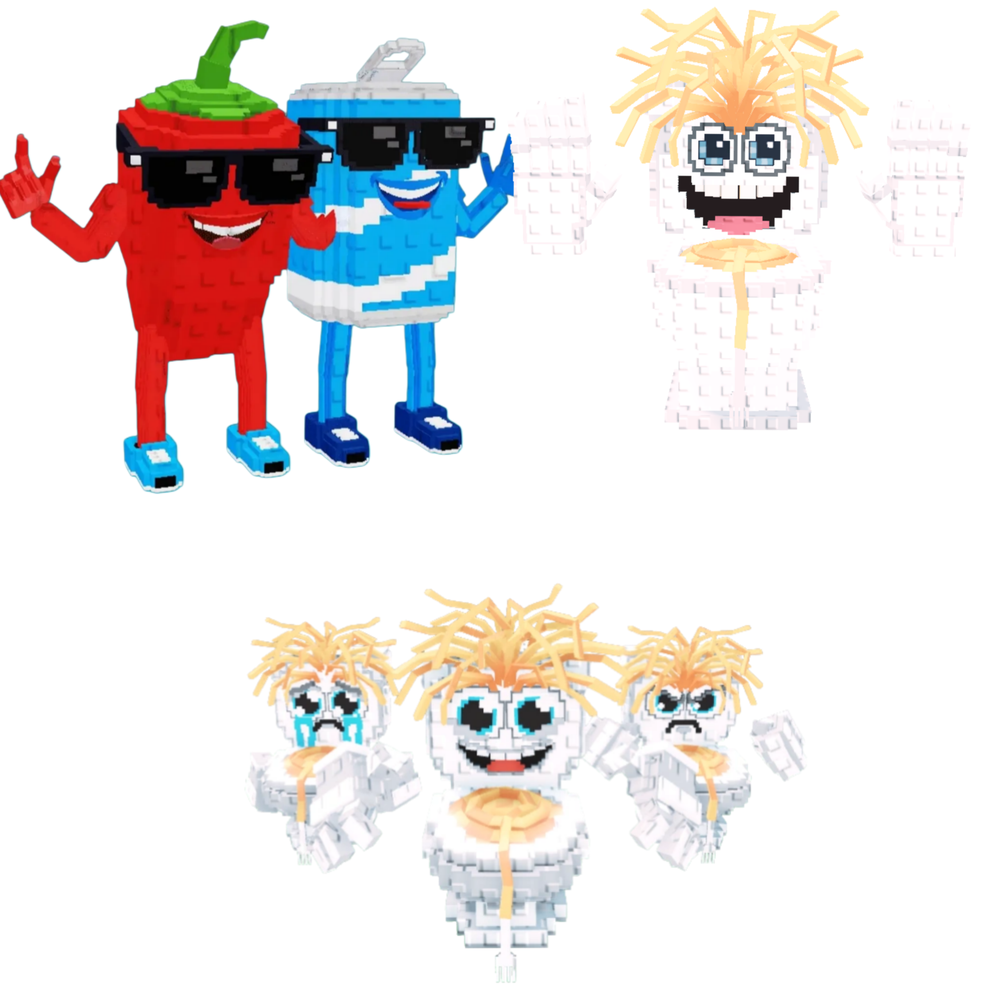 [BUNDLE] - 🚡 1x Swaggy Bros 🚡 1x Spaghetti Tualetti 🚡 1x Los Spaghettis