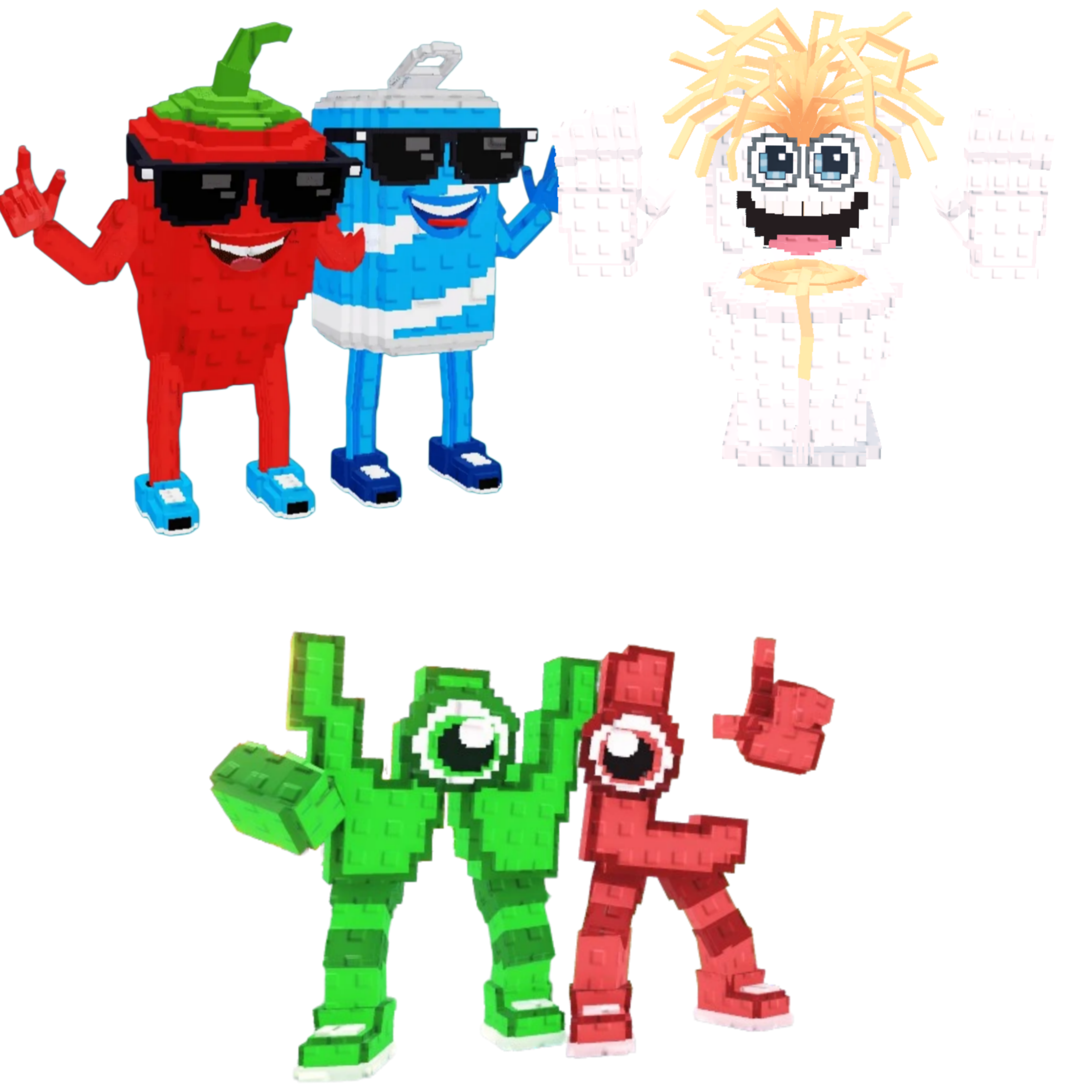 [BUNDLE] - 🛰️ 1x Swaggy Bros 🛰️ 1x Spaghetti Tualetti 🛰️ 1x W or L (WorL)