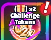 2X CHALLENGE TOKEN - SPONGEBOB TOWER DEFENSE / STD