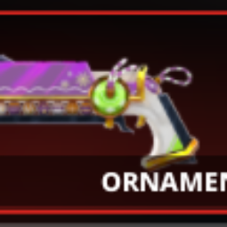 PURPLE ORNAMENT GUN