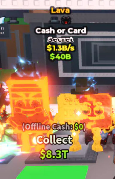 Lava Cash or Card