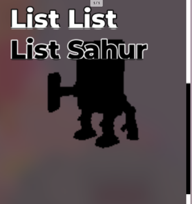 📜 LIST LIST LIST SAHUR FAST & SECURE 📜