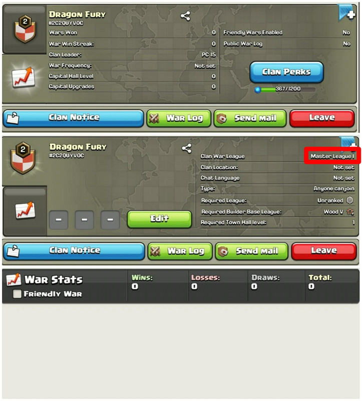 [Master Leauge 1]➤➤Clan Name:Dragon Fury➤➤Perfect English Name➤➤Level-2➤➤0 Win 0 Loss