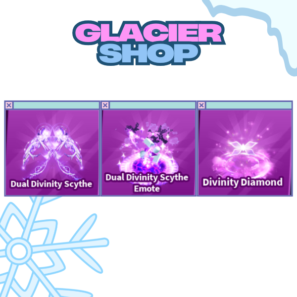 Dual Divinity Scythe + Explosion + Emote ( Limited Set )