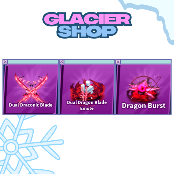 Dual Draconic Blade + Explosion + Emote ( Limited Set )