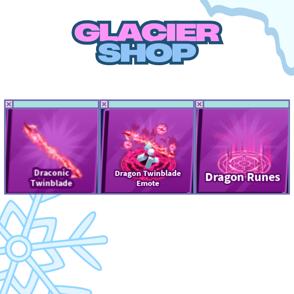 Draconic Twinblade + Explosion + Emote ( Limited Set )